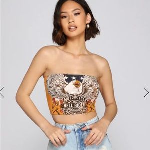 Motorcycle Club Crop Top